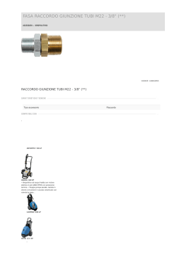 FASA RACCORDO GIUNZIONE TUBI M22