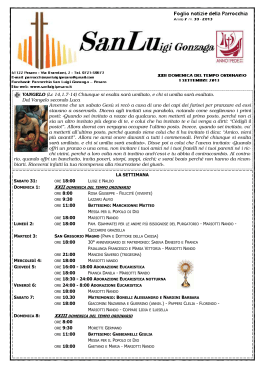 SanLu 01 settembre 2013 - Parrocchia San Luigi Gonzaga Pesaro