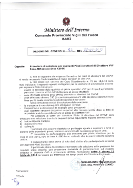 Ministero cfe[[` I ntemo - area formazione vigilfuoco bari