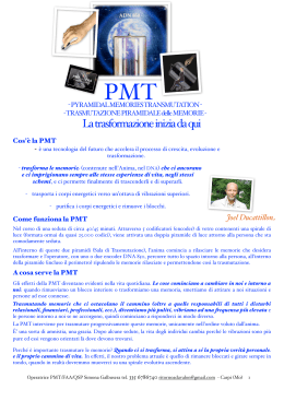 scarica qui in formato PDF le info sulla PMT