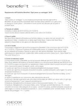 scopri il regolamento integrale