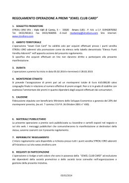 Regolamento Stroili Oro 2014_Definitivo pdf