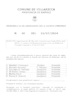 Albo Comunale Associazioni