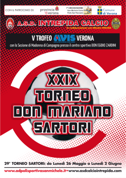 xxix torneo don mariano sartori xxix torneo don mariano sartori