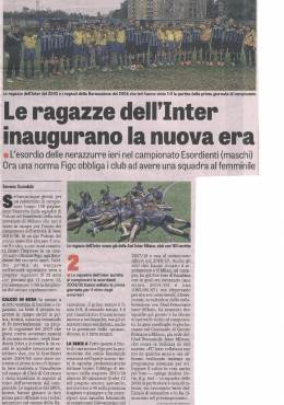 Le ragazze dell`Inter