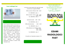 radiologia - Casa di Cura Santa Zita