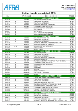 scarica il listino