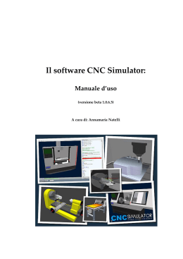 Manuale software CNC Simulator