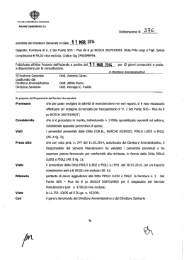 Oggetto: Fornitura di n. 2 Set Punte SDS