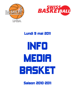 Lundi 9 mai 2011 Saison 2010-2011 - 1-2-3-4-5