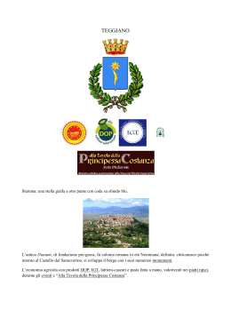 TEGGIANO -27.02.2014 - Consorzio delle Valli Italiane