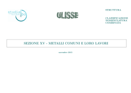 SEZIONE XV - METALLI COMUNI E LORO LAVORI