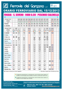 Orari in vigore dal 15-12-2013