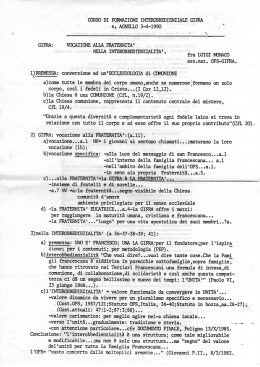 Vocazione alla fraternità nella interobbedenzialità
