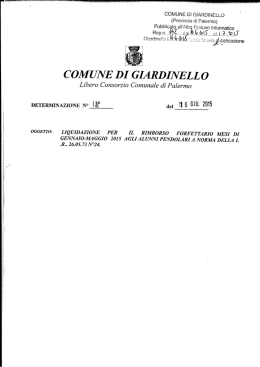 COMUNE DI GIARDINELLO