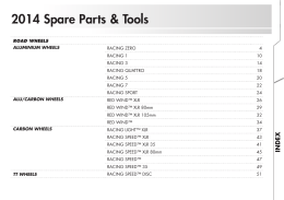 2014 Spare Parts & Tools