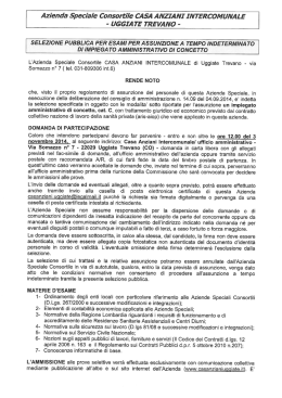 avviso di selezione pubblica