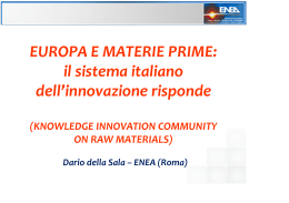 Slide dr. Dario Della Sala ENEA a Ecomondo 2014