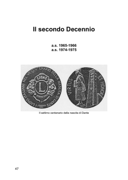 Secondo decennio - Lions Club Ravenna Host