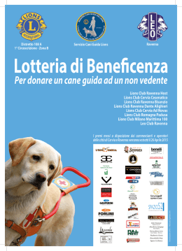 Locandina 2015 - Servizio cani