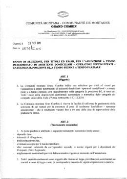 bando-modulo di ammissione-dichiarazione sostitutiva