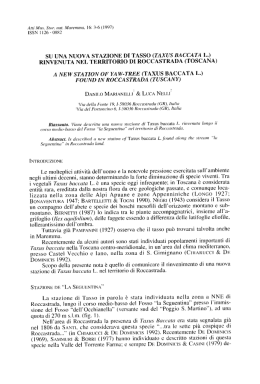Marianelli D. & Nelli L. - Museo di Storia Naturale della Maremma