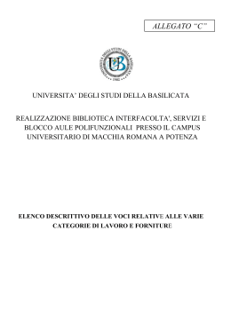 ALLEGATO “C” - Università degli Studi della Basilicata