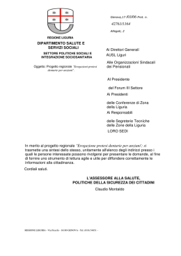 indirizzi asl dove rivolgersi