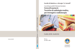 Tecniche di radiologia medica, per immagini e radioterapia