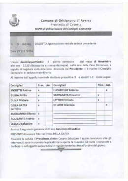 Provi ncia di Caserta - Comune di Gricignano di Aversa