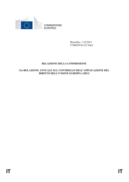 COMMISSIONE EUROPEA Bruxelles, 1.10.2014 COM