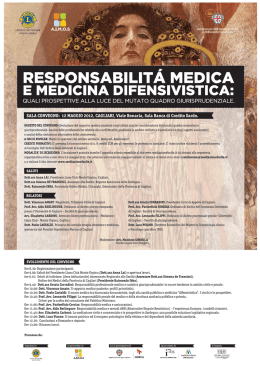 Scarica la locandina - Azienda Ospedaliera Brotzu