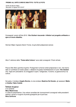 premio all`arte e breve dibattito: tutte le foto