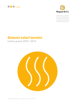 Sistemi solari termici - NWA-TECH