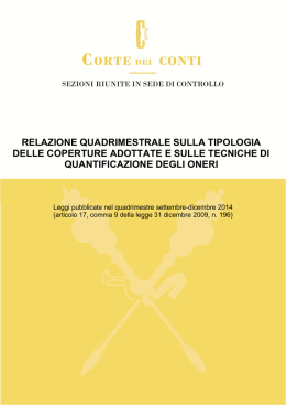 Sezioni riunite in sede di controllo