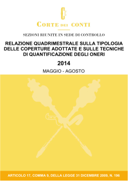Sezioni riunite in sede di controllo