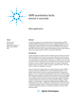 NMR quantitativa facile, precisa e accurata