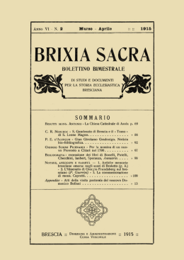 n. 2 - 1915 - Brixia Sacra