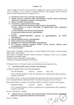 Verbale N. 34 - Ordine Ingegneri BAT