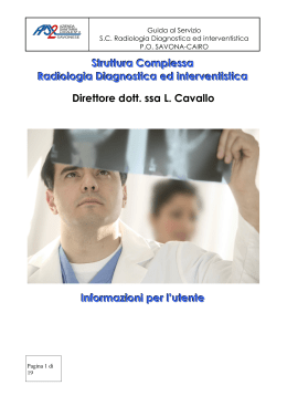 Struttura Complessa Radiologia Diagnostica ed
