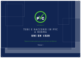 Catalogo tecnico - Produzione tubi, tubazioni e raccordi in PVC e
