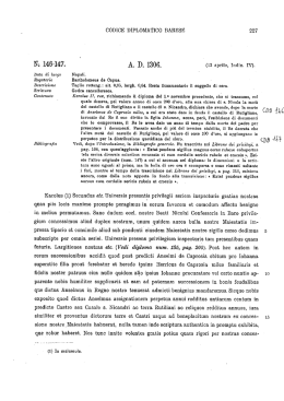codice diplomatico barese 227 - Soprintendenza Archivistica per la