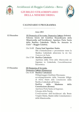 Leggi il documento - Arcidiocesi di Reggio Calabria