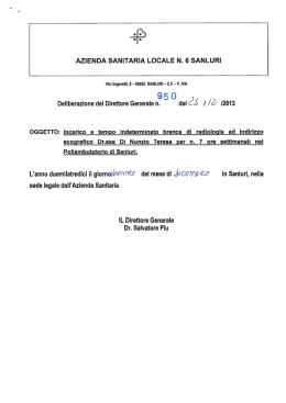 Deliberazione n.950 del 23-12-2013