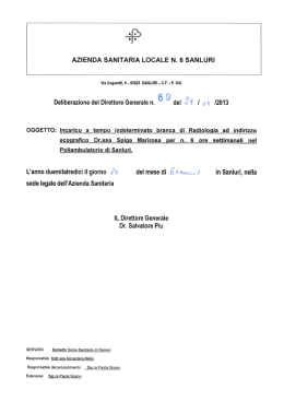 deliberazione n.69 del 29.01.2013