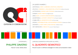 IL QUADRATO SEMIOTICO PHILIPPE DAVERIO