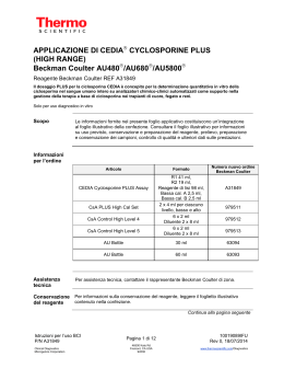 CEDIA Cyclosporine PLUS (High Range) Application for Beckman