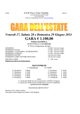 6 prova campionato sociale