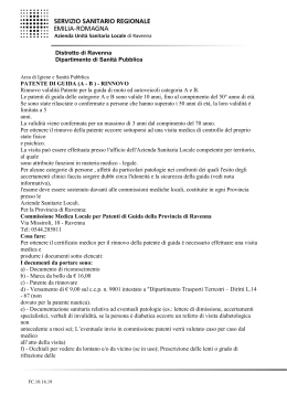 patente a b rinnovo - Azienda USL di Ravenna