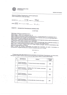 UNIVERSIT&Agrave; DEGLI STUDI DI MACERATA